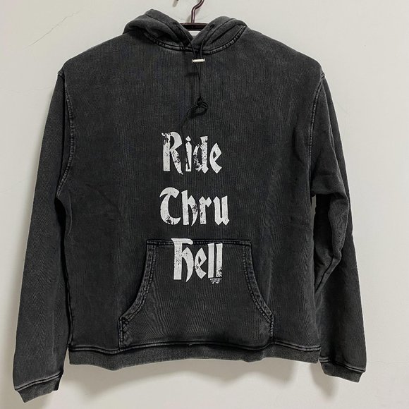 represent vintage black hoodie